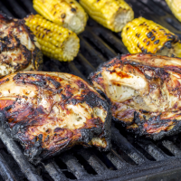 BBQ Split Chicken Breasts Recipe - Food Fanatic image