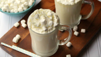 Slow-Cooker White Chocolate Hot Cocoa Recipe ... image