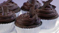 Dark Chocolate Cupcakes Recipe - BettyCrocker.com image