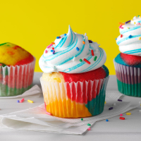 Rainbow Cupcakes Recipe: How to Make It image
