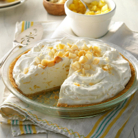 Creamy Pineapple Pie Recipe: How to Make It - Taste of Home: Find Recipes, Appetizers, Desserts, Holiday Recipes & Healthy Cooking Tips image