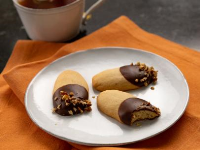 Chocolate-Dipped Brown Sugar Shortbread Recipe | Ina ... image