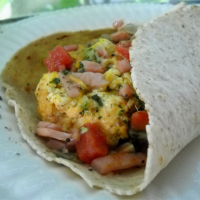 Egg Pesto Breakfast Wrap Recipe | Allrecipes image