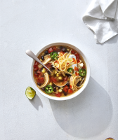Slow-Cooker Chicken Taco Soup Recipe | Real Simple image
