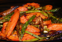 OVEN ROASTED ASPARAGUS AND CARROTS RECIPES