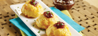 Cheddar Puffs with Tomato Jam | U.S. Dairy image