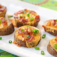 POTATO SLICES WITH CHEESE AND BACON RECIPES