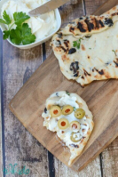Grilled Olive Herb Flatbread and Whipped Feta Spread Recipes image