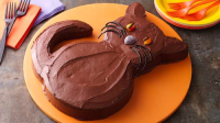 Halloween Black Cat Cake Recipe - BettyCrocker.com image