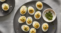 Green Chile Deviled Eggs Recipe | Real Simple image