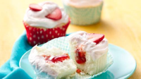 Pockets of Strawberry Cupcakes Recipe - BettyCrocker.com image