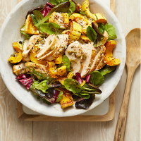 Roasted Chicken & Winter Squash over Mixed Greens Recipe ... image