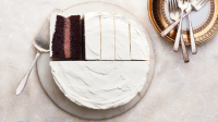 Chocolate-and-Vanilla Pudding Cake | Martha Stewart image
