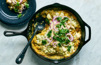 One-Pan Shrimp Enchiladas Verde Recipe - NYT Cooking image