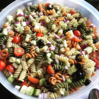 Rainbow Pasta Salad II Recipe | Allrecipes image