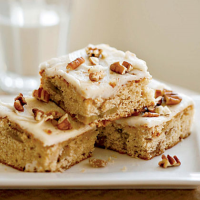 Roasted Banana Bars with Browned Butter–Pecan Frosting image