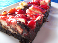 Fudgy Cherry-Cheesecake Brownie Bars Recipe - Food.com image