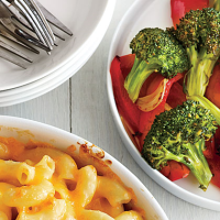 Roasted Broccoli and Red Bell Pepper Recipe | MyRecipes image