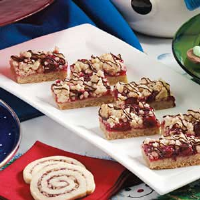 Chocolate-Drizzled Cherry Bars Recipe: How to Make It image