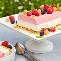 Raspberry-Lemon Chiffon Icebox Cake Recipe | EatingWell image