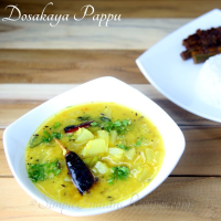 Dosakaya Pappu - Dosakaya Dal | Simple Indian Recipes image