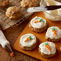Carrot Cake Cookies Recipe | Land O’Lakes image