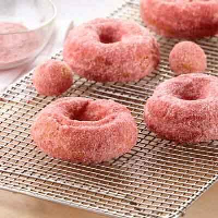 Strawberry Sugared Donuts Recipe | Land O’Lakes image