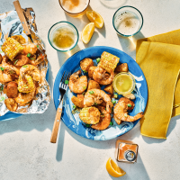 Grilled Shrimp Boil Foil Packets Recipe | EatingWell image
