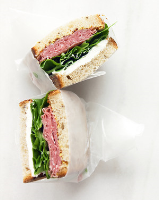 Salami and Cream Cheese Sandwich Recipe | Martha Stewart image
