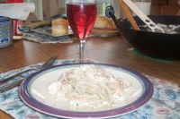 Fettuccine Alfredo With Shrimp & Crab Meat Recipe - Food.com image