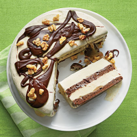 Brownie Ice Cream Sundae Cake Recipe | MyRecipes image