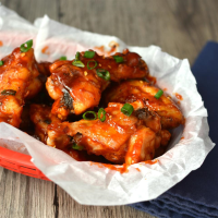 Sweet and Spicy BBQ Chicken Wings Recipe | Allrecipes image