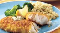 Corn Flake-Crusted Fish Fillets with Dilled Tartar Sauce ... image