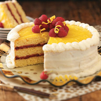 CAKE WITH LEMON CURD AND RASPBERRY RECIPES