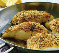 Lemon, herb & Parmesan crusted fish recipe | BBC Good Food image