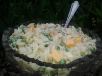 MACARONI SALAD WITH CHEESE AND PEAS RECIPES