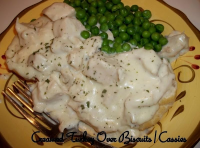 Creamed Turkey Over Biscuits | Just A Pinch Recipes image