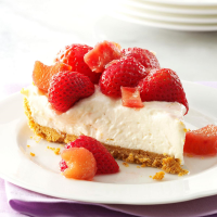 Rhubarb Berry Cheesecake Pie Recipe: How to Make It image