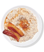 Oatmeal With Bacon and Maple Syrup Recipe | Real Simple image