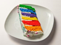 Rainbow Cake Recipe | Food Network image