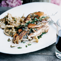 Grilled Chicken Breasts with Sautéed Mushrooms Recipe ... image