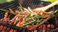 Grilled Baby Carrots and Green Beans Recipe - BettyCrocker.com image