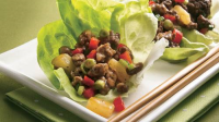 Teriyaki Beef and Pineapple Lettuce Wraps Recipe ... image