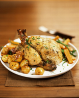 Stuffed whole chicken with vegetables recipe | Eat Smarter USA image