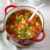 Potluck Chicken Vegetable Soup Recipe: How to Make It image