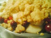 Pear-Cranberry Pie With Crumb Topping Recipe - Food.com image