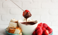 Easy Chocolate Fondue | Just A Pinch Recipes image