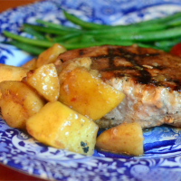 Momma Pritchett's Grilled Pork Chops and Apple-Pear ... image