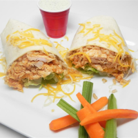 Buffalo or Barbeque Chicken and Rice Wraps Recipe | Allrecipes image