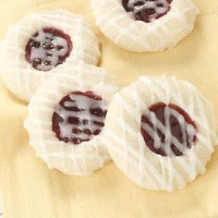 Raspberry-Almond Thumbprint Cookies Recipe: How to Make It image